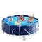 12' X 33" Round Steel Frame Swimming Pool | Durable Above Ground Pool with 1000 GPH Filter Pump